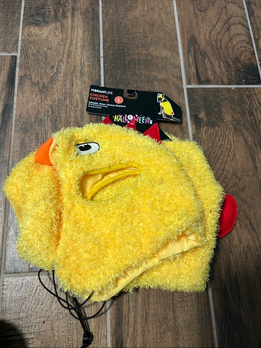 Vibrant Yellow Plush Chicken Pet Outfit